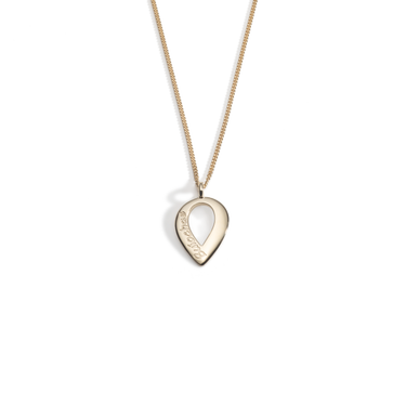 Gold Buíochas go deo single pendant