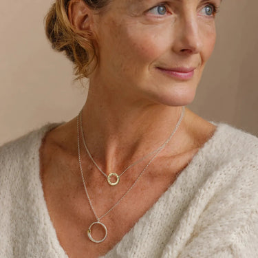 Silver|Rose Gold Croí álainn single pendant