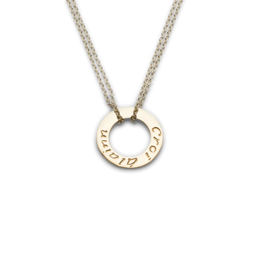 Gold Croí álainn single pendant