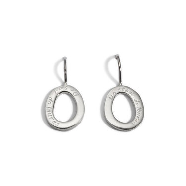 Silver Do shaol, do thuras earhangers
