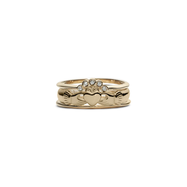 Gold Claddagh 3 Stack