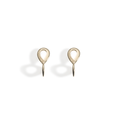 Gold Buíochas go deo double earstuds