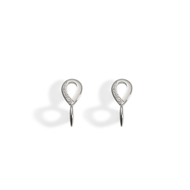 Silver Buíochas go deo double earstuds