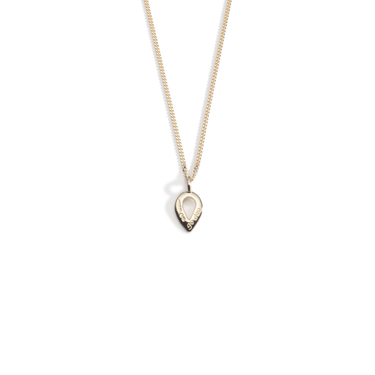 Gold Buíochas go deo small single pendant