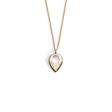 Gold Buíochas go deo single pendant