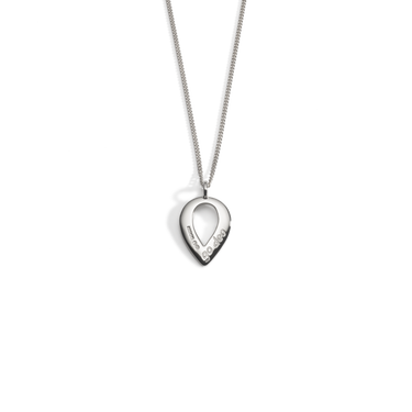 Silver Buíochas go deo single pendant