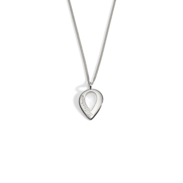 Silver Buíochas go deo single pendant