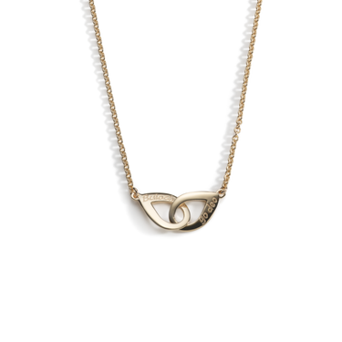 Gold Buíochas go deo double pendant