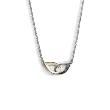 Silver | Gold Buíochas go deo double pendant