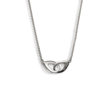 Silver Buíochas go deo double pendant