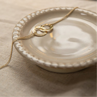 Gold Croí álainn double bracelet