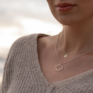 Croí álainn small textured pendant