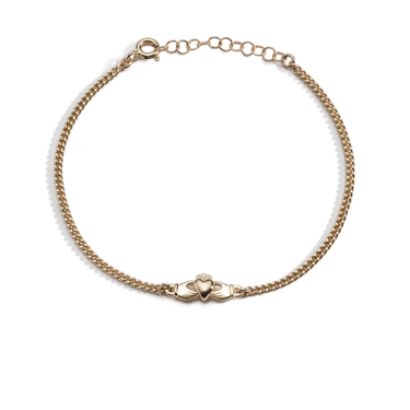 Gold Claddagh bracelet