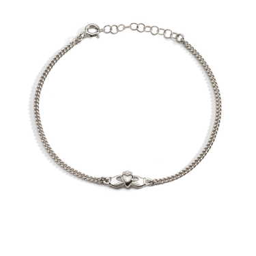 Silver Claddagh bracelet