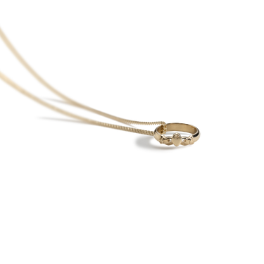 Gold Claddagh ring pendant