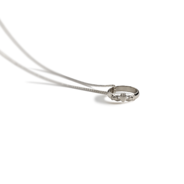 Silver Claddagh ring pendant