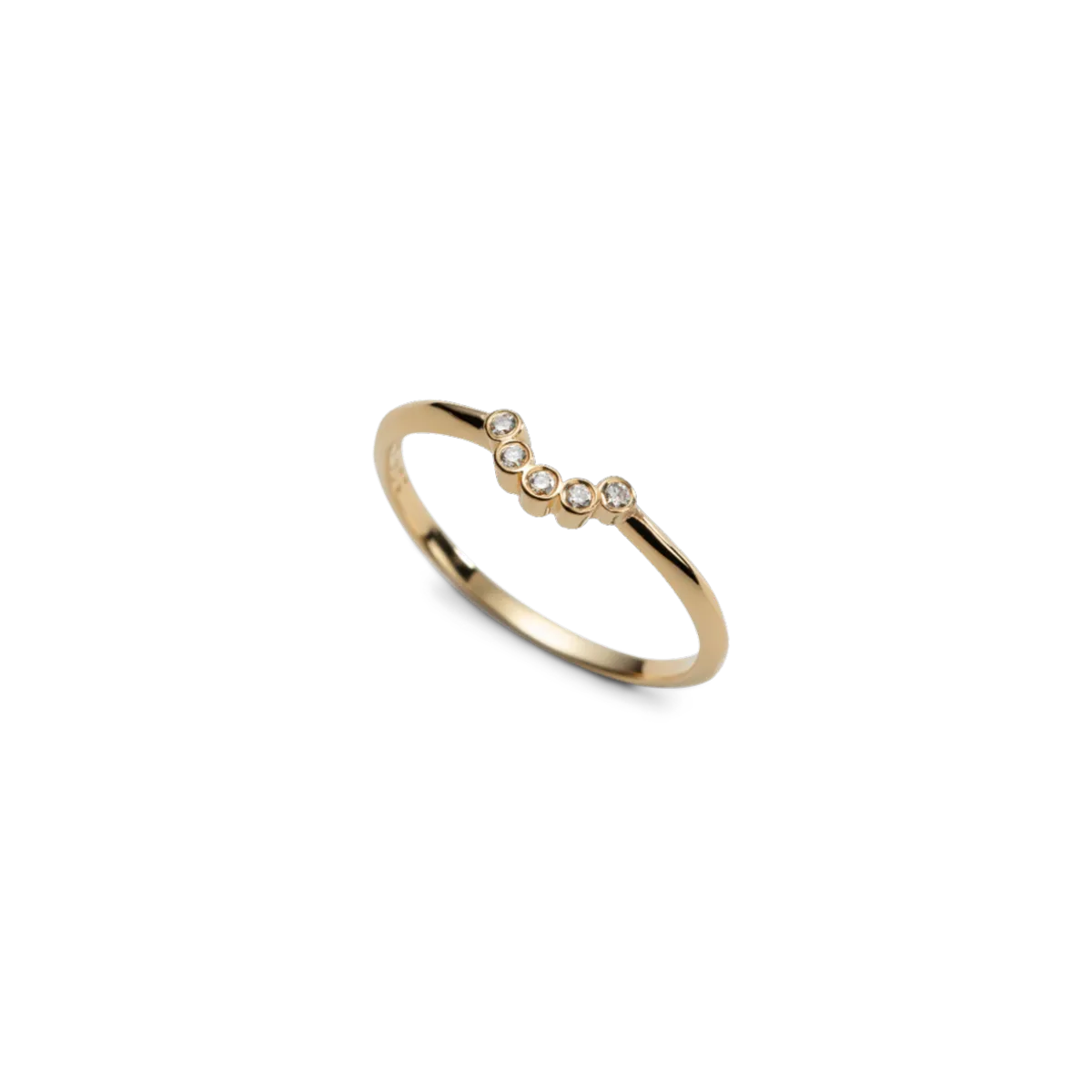 Gold Half moon ring
