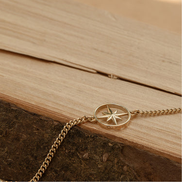 Gold Las mo shlí gold star bracelet