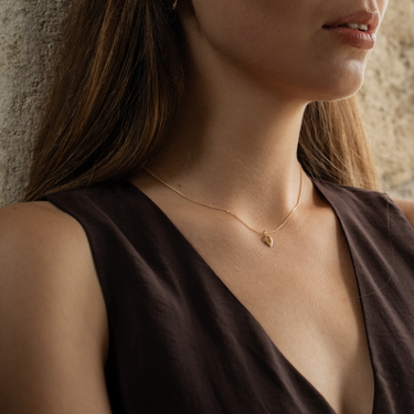 Gold Buíochas go deo small single pendant