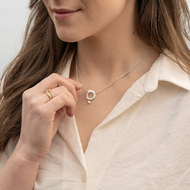Silver Croí álainn heart pendant