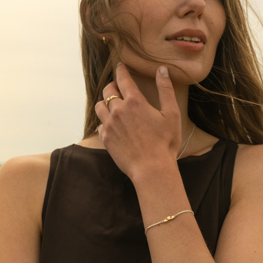 Silver | Gold Claddagh bracelet