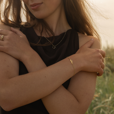Gold Claddagh ring charm