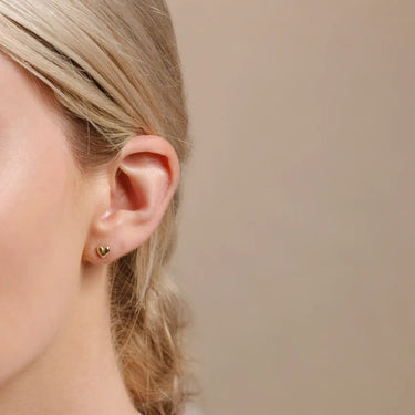 Gold Croí álainn heart earstuds