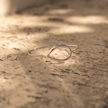 Silver Buíochas go deo bangle