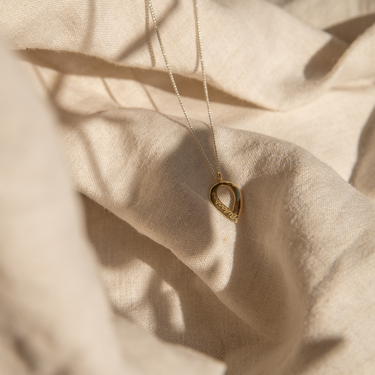 Silver | Gold Buíochas go deo single pendant