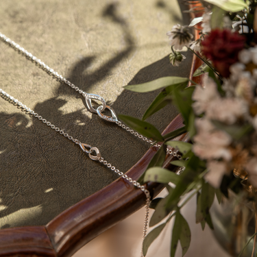 Silver Buíochas go deo double pendant