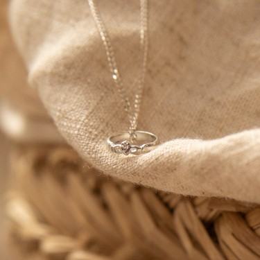Silver Claddagh ring pendant