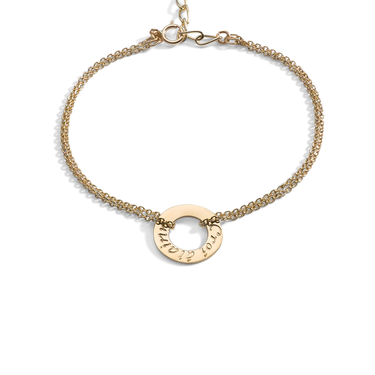 Croi alainn single bracelet Gold Enibas Jewellery enibas