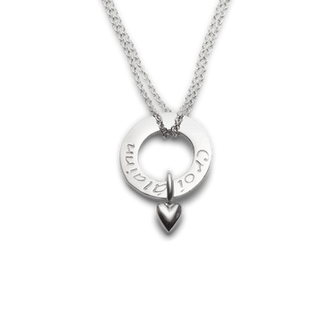 Silver Croí álainn heart pendant