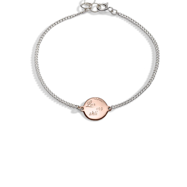 Silver|Rose Gold Las mo shlí diamond bracelet