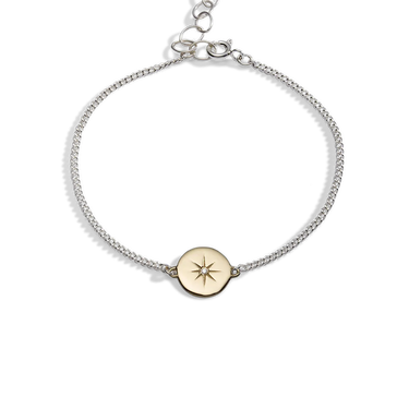 Silver|Gold Las mo shlí diamond bracelet