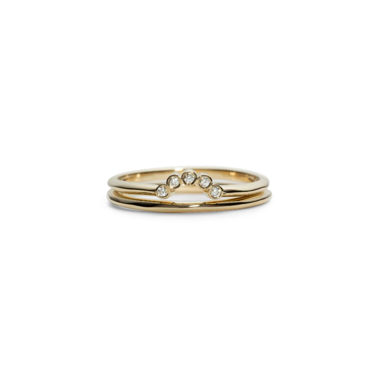 Gold Half moon ring