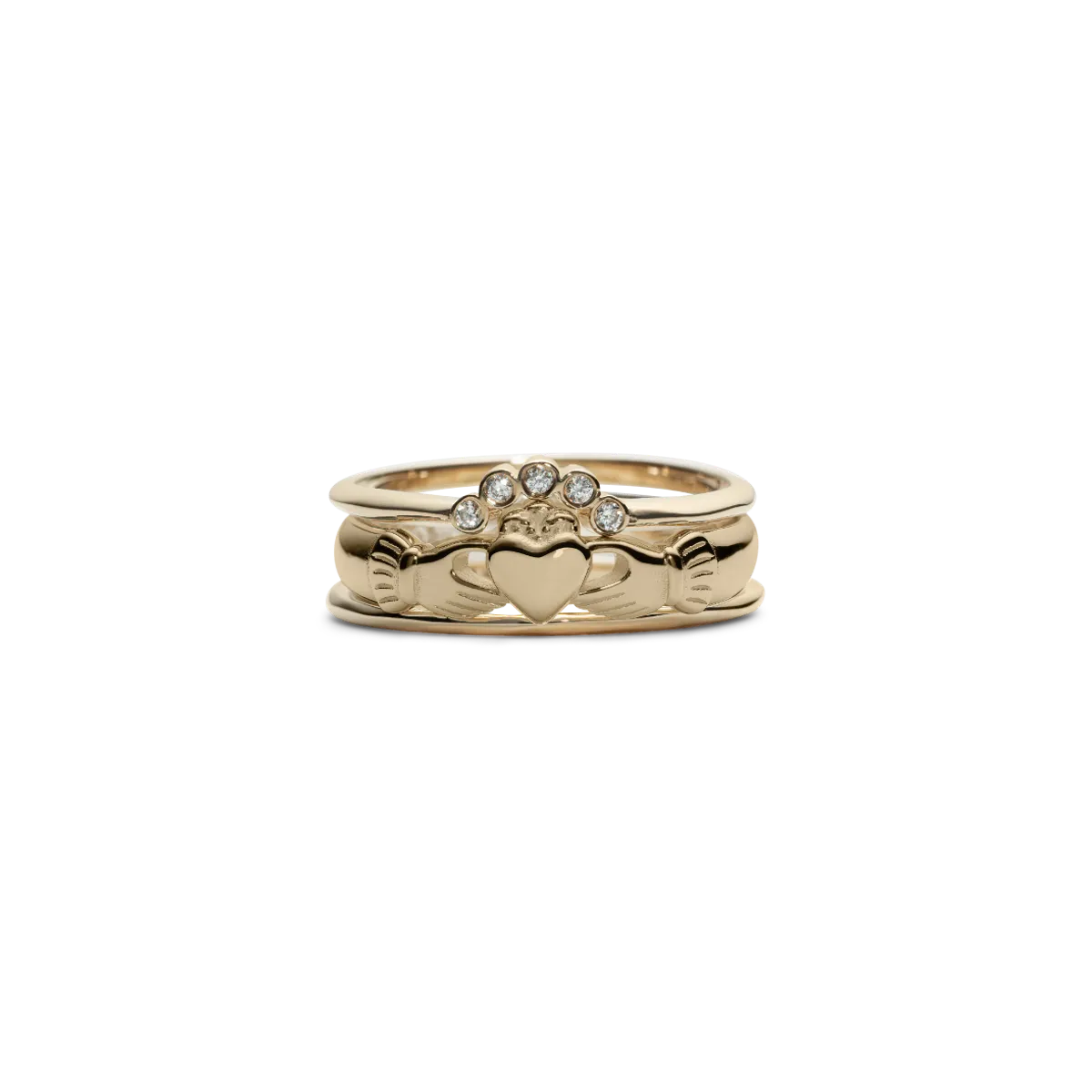 Gold Claddagh ring